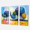 Designart - Autumn Fantasy Trees III - Modern Canvas Wall Art Print